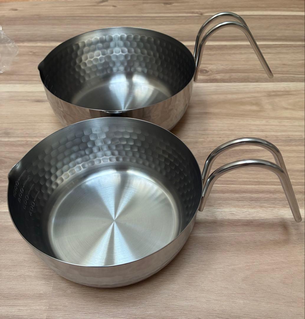 燕三条雪平鍋 彩式16cm.18cm 2個セット