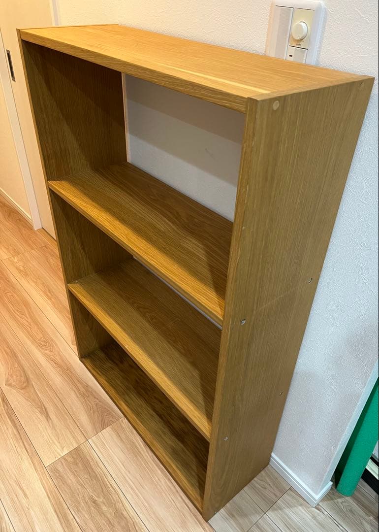 無印良品 棚【送料込み】スタッキングシェルフ ワイド ３段 オーク材