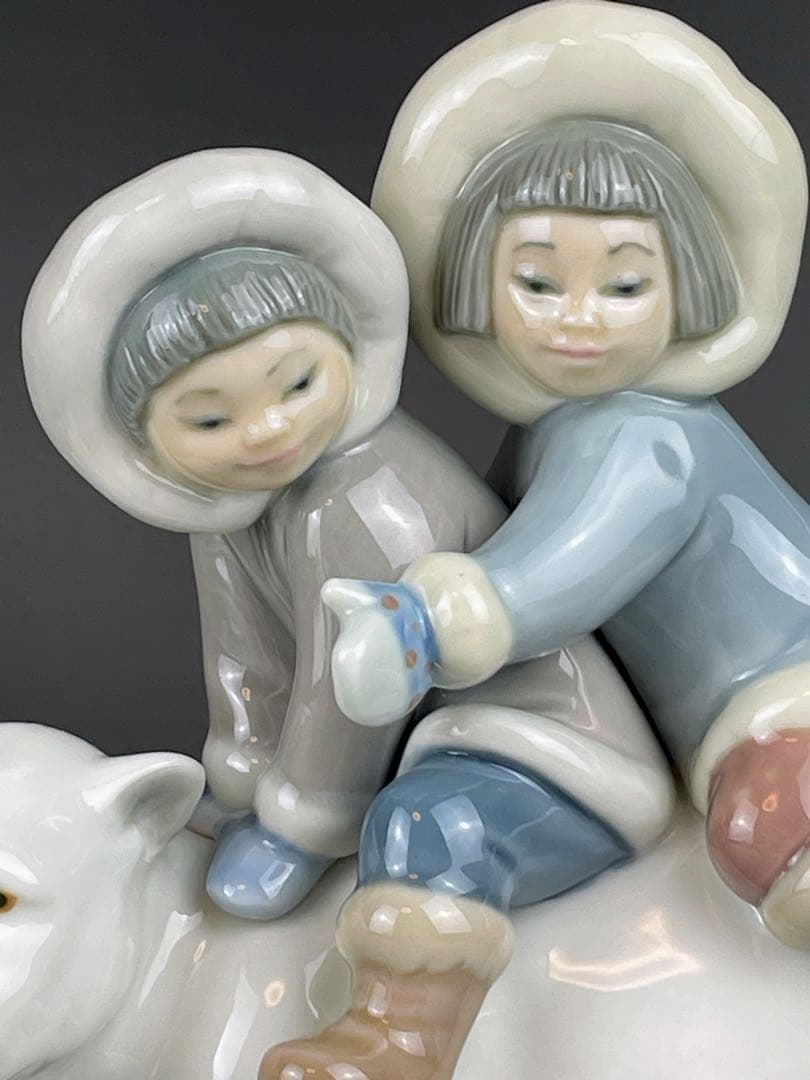 【美品】 リヤドロ エスキモーライダー 北極熊 シロクマ 白くま 白熊 リアドロ