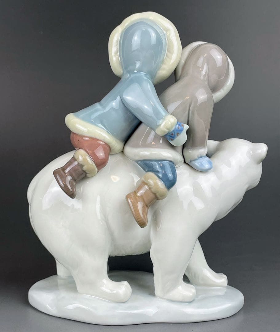 【美品】 リヤドロ エスキモーライダー 北極熊 シロクマ 白くま 白熊 リアドロ