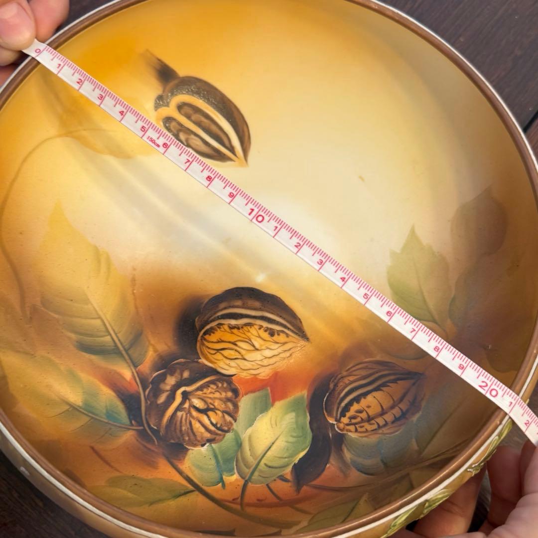 美品　希少　ノリタケ刻印あり　陶器製ボウル皿大　1884年代製