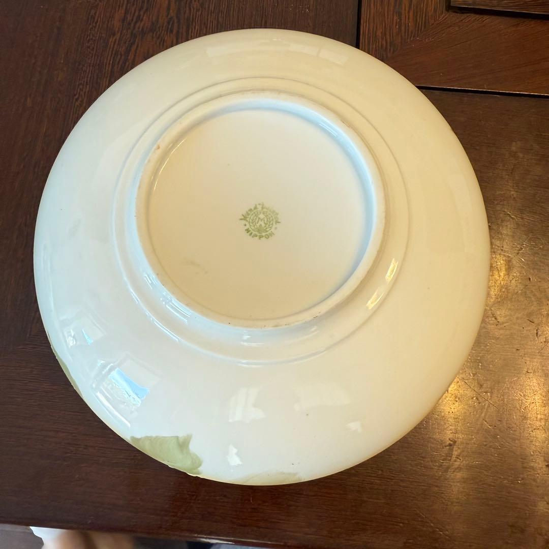 美品　希少　ノリタケ刻印あり　陶器製ボウル皿大　1884年代製