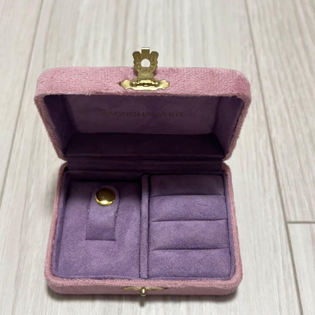 【ほぼ未使用品】マグノリアホワイト×石井美保さん ジュエリーケースミニ