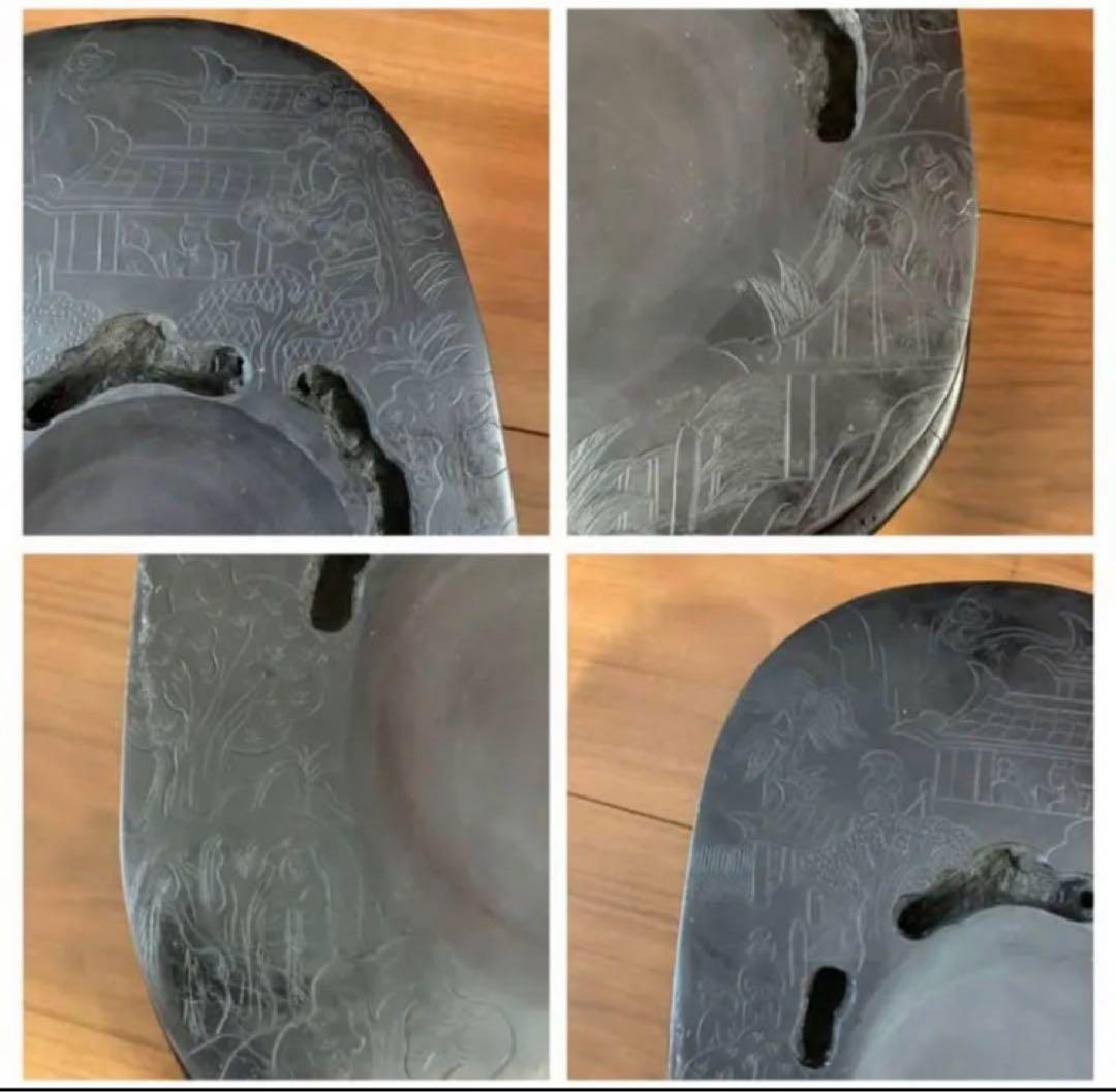 [極上品] 宋時代　文房四宝 中国美術・書道具/名石・端渓硯/老坑；石友铭 在铭