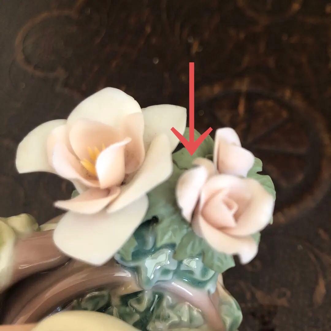 リアドロ　アヒルと花とカエル