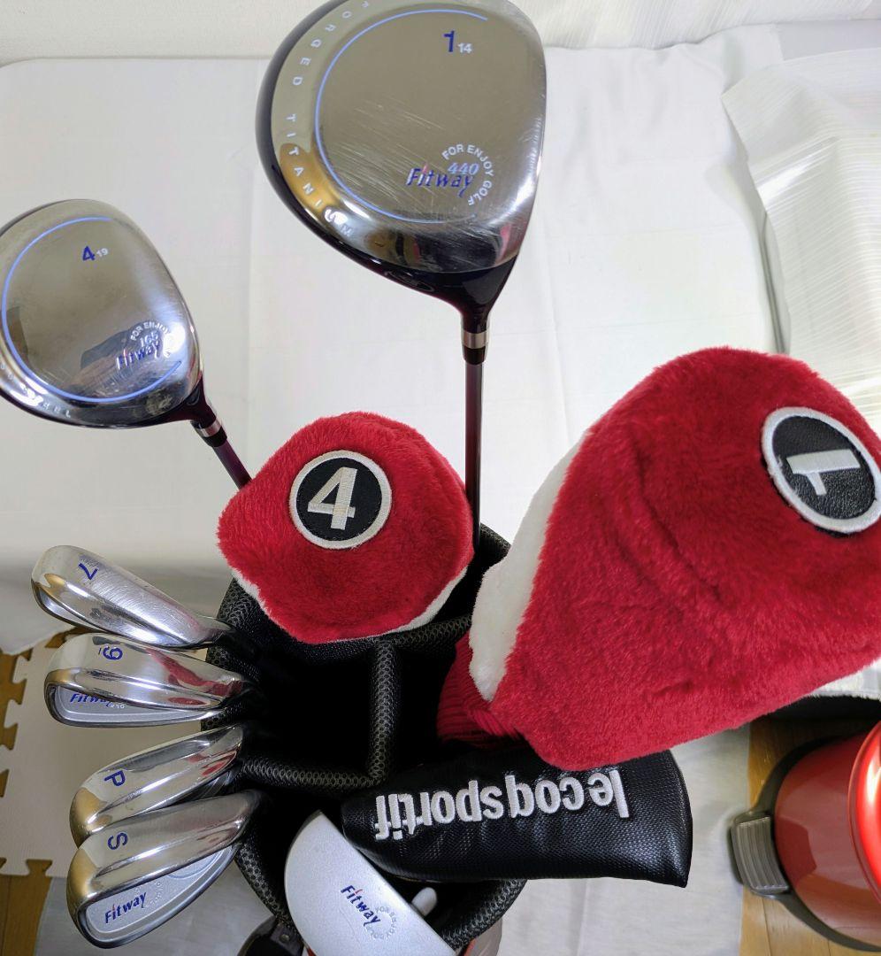 初心者おすすめ！！ FITWay レディースゴルフセット L ルコックCB付