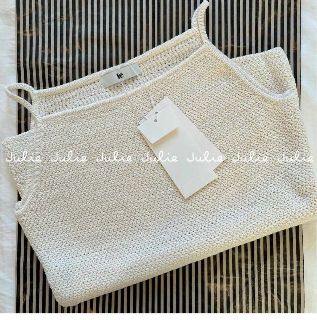 新品☆ le/ル CROCHET BACK POINT トップス Plage