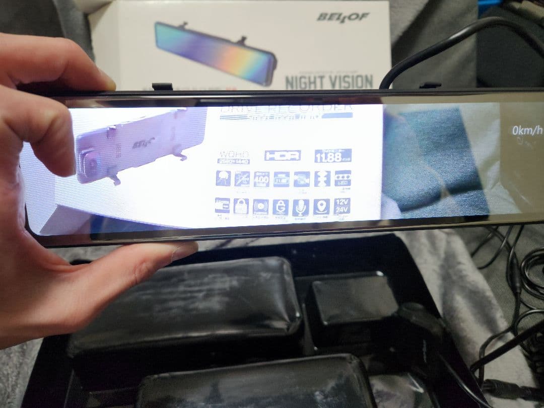 ベロフ NVS-301　ナイトビジョンドライブレコーダー　スマートルームミラー