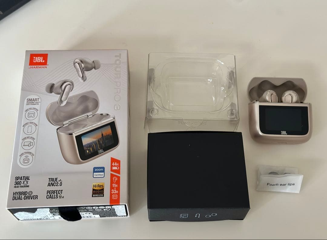 【付属品全てあり美品】JBL TOUR PRO3 ラテ