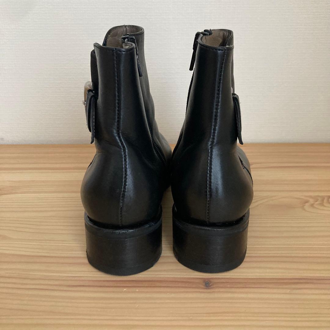 【美品】パラブーツ サイドゴアブーツ ブラック23