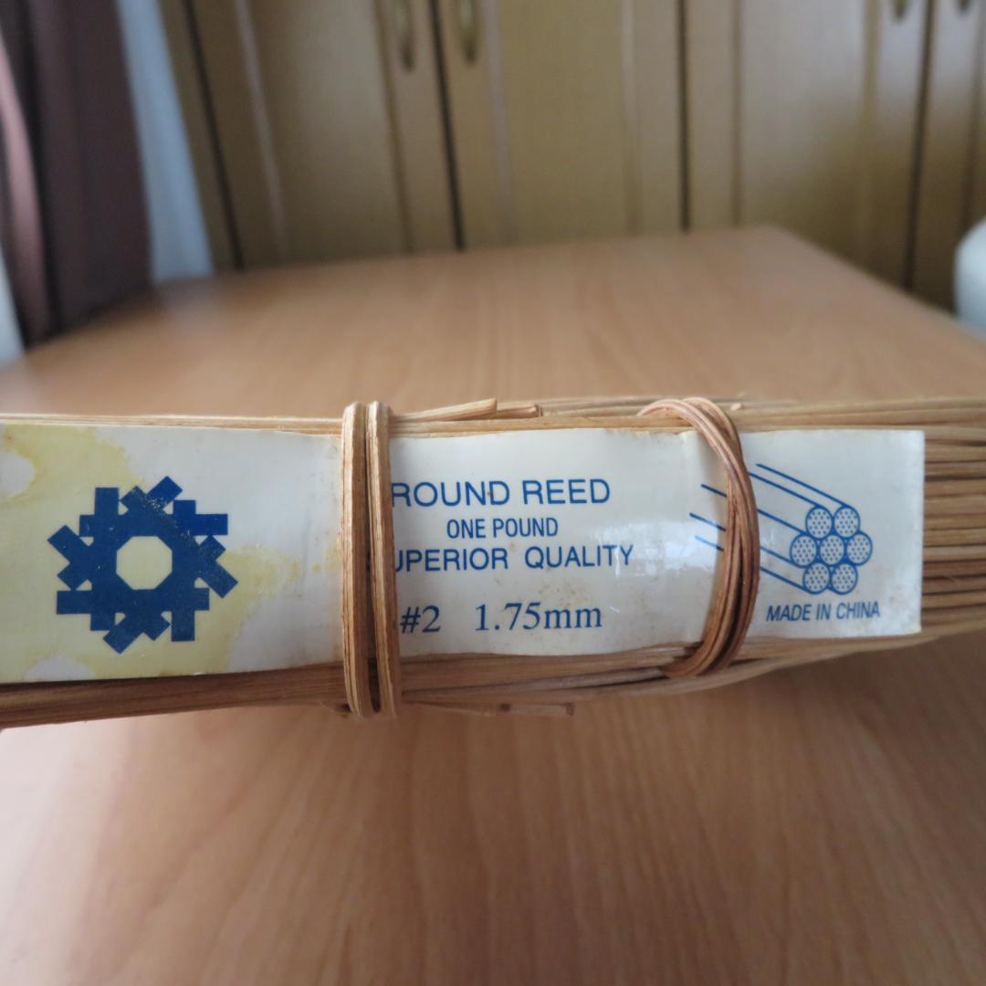 バスケット材料　リード　5点まとめて　約2,200g　木製　かご籠