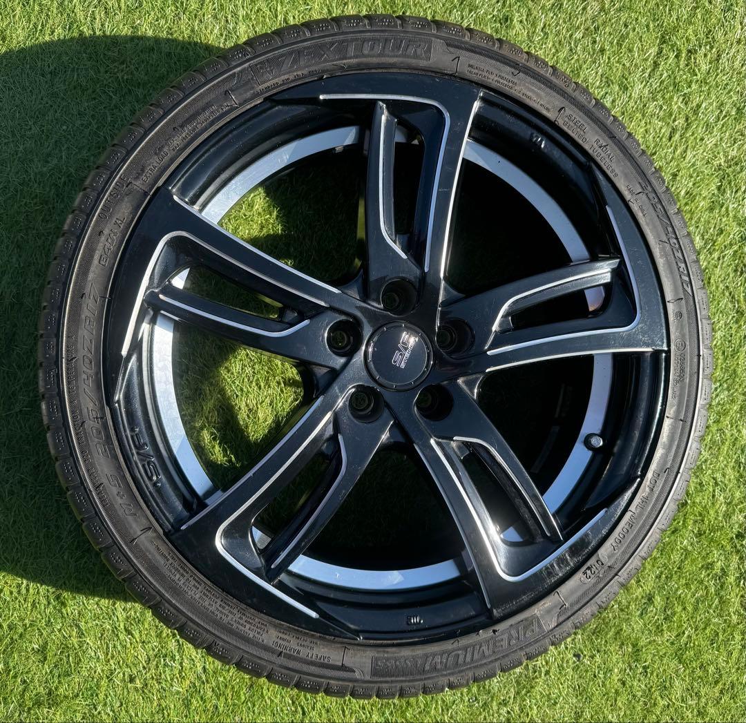 シュタイナー ホイール17インチ タイヤ 205/40r17 PDC 100x5