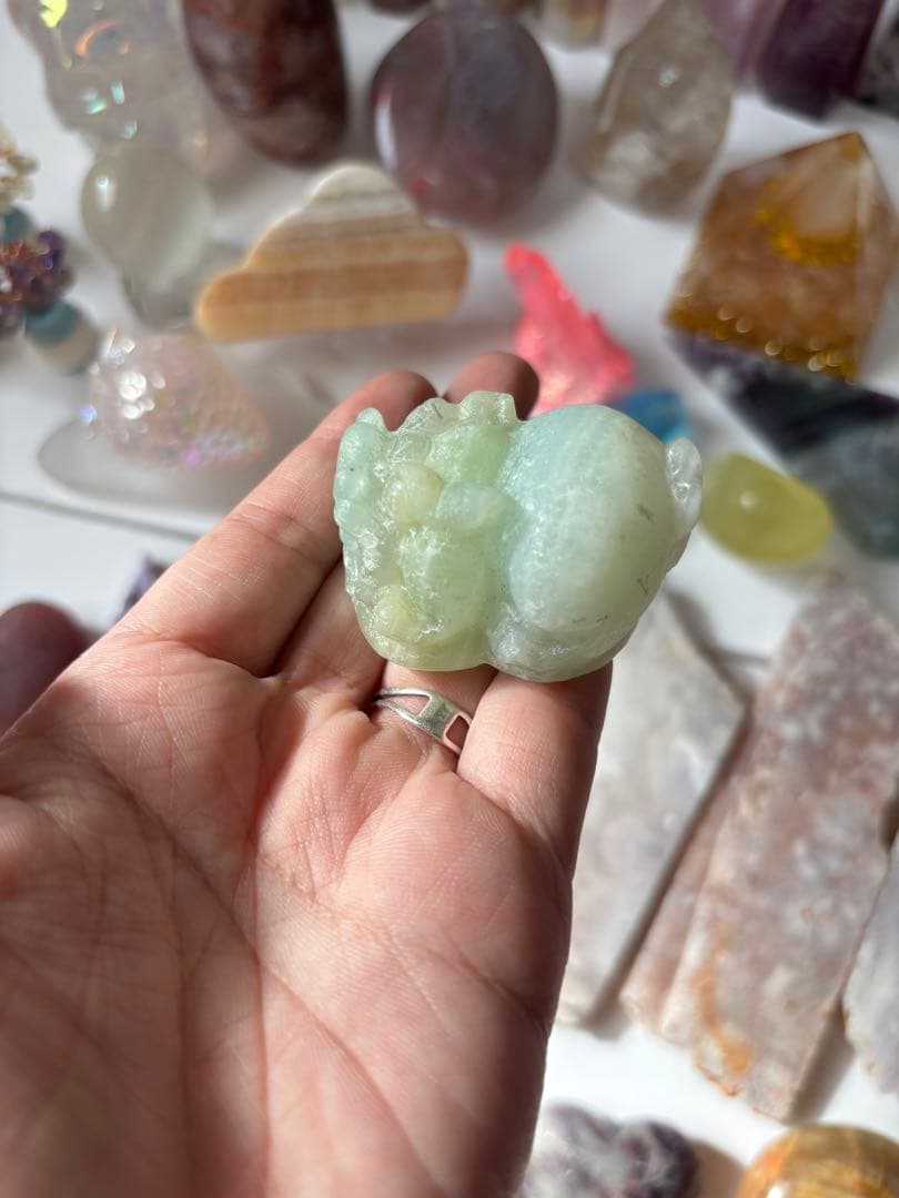 最終値下げ天然石 大量 セット スフィア ポイント 置物