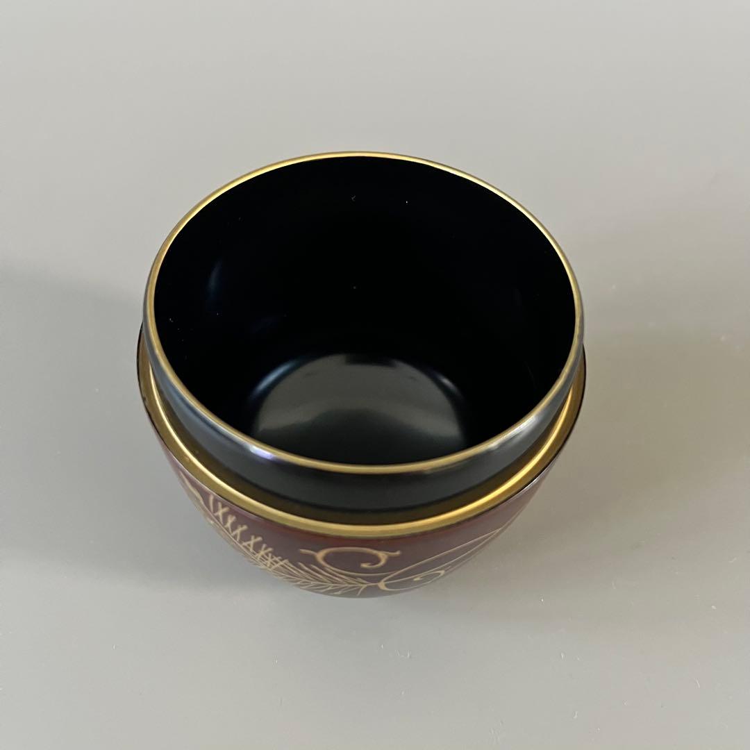 中棗　松唐草蒔絵　茶道具