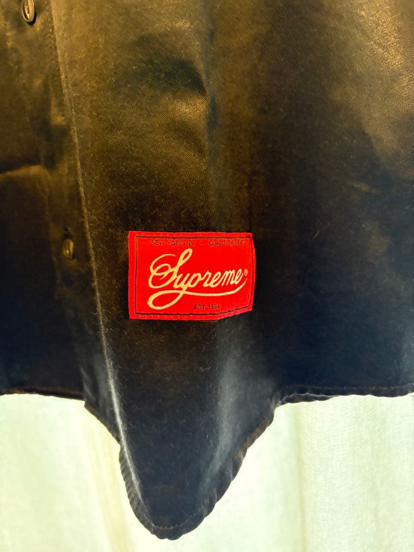 メル様【Supreme】 Satin Baseball Jersey ジャスティ