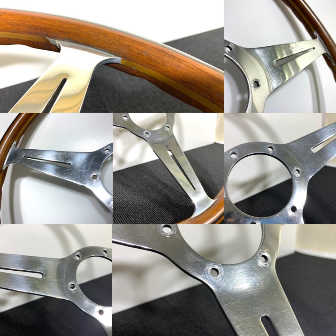 ナルディ クラシック ウッドステアリング 良品 ホーンボタン＆ホーンリング付き