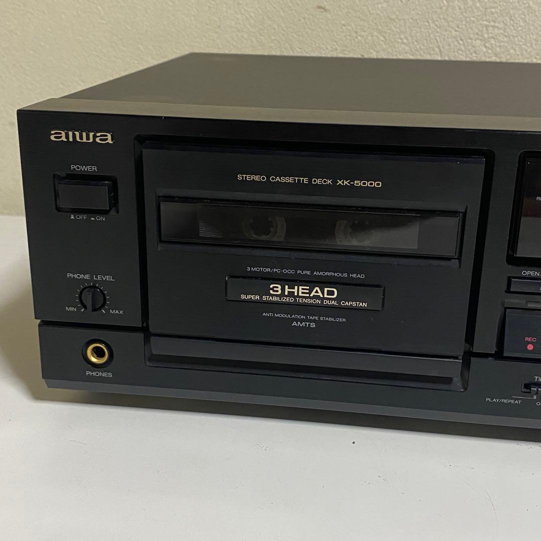 通電確認済み aiwa カセットデッキ XK-5000 HX PRO 3HEAD