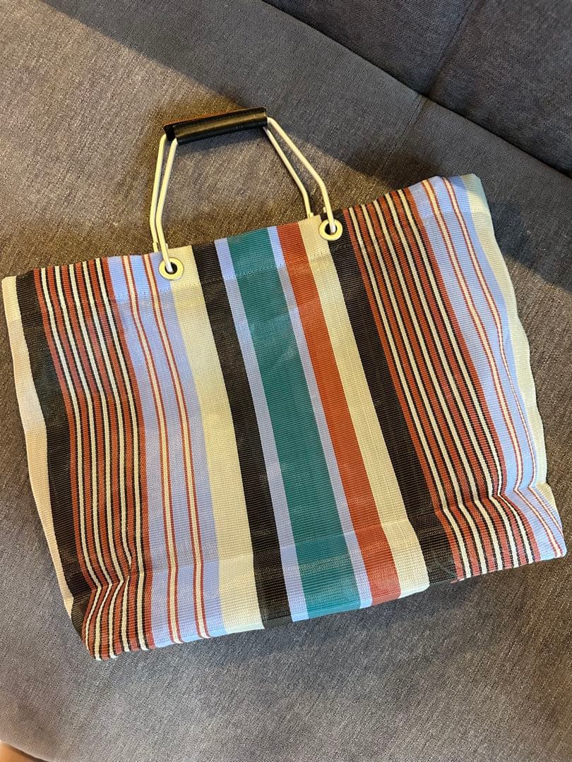 MARNI マルチカラー ストライプ エコバッグ