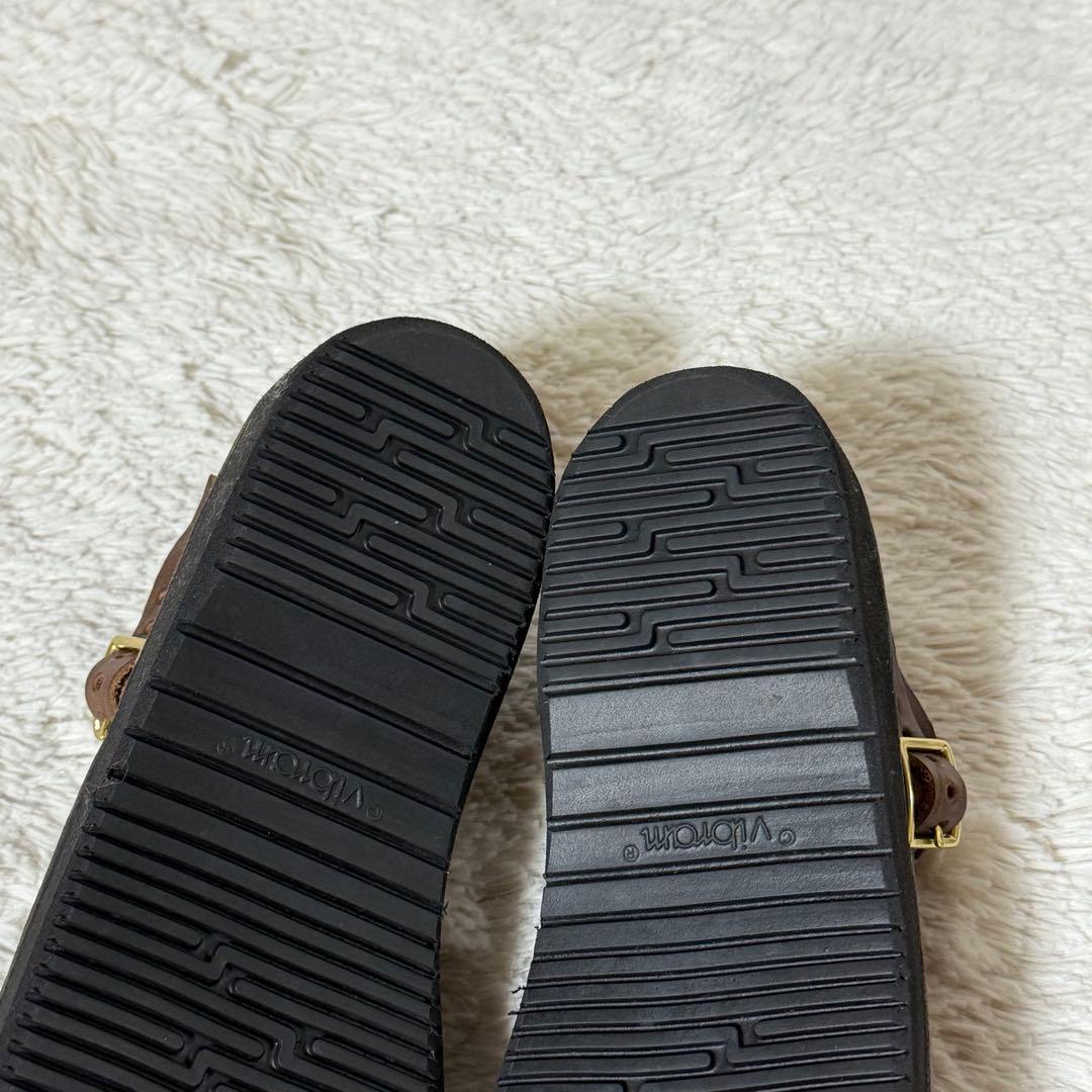 ⭐️未使用品⭐️　オーロラシューズ　Tストラップ　ウエストインディアン　ブラウン