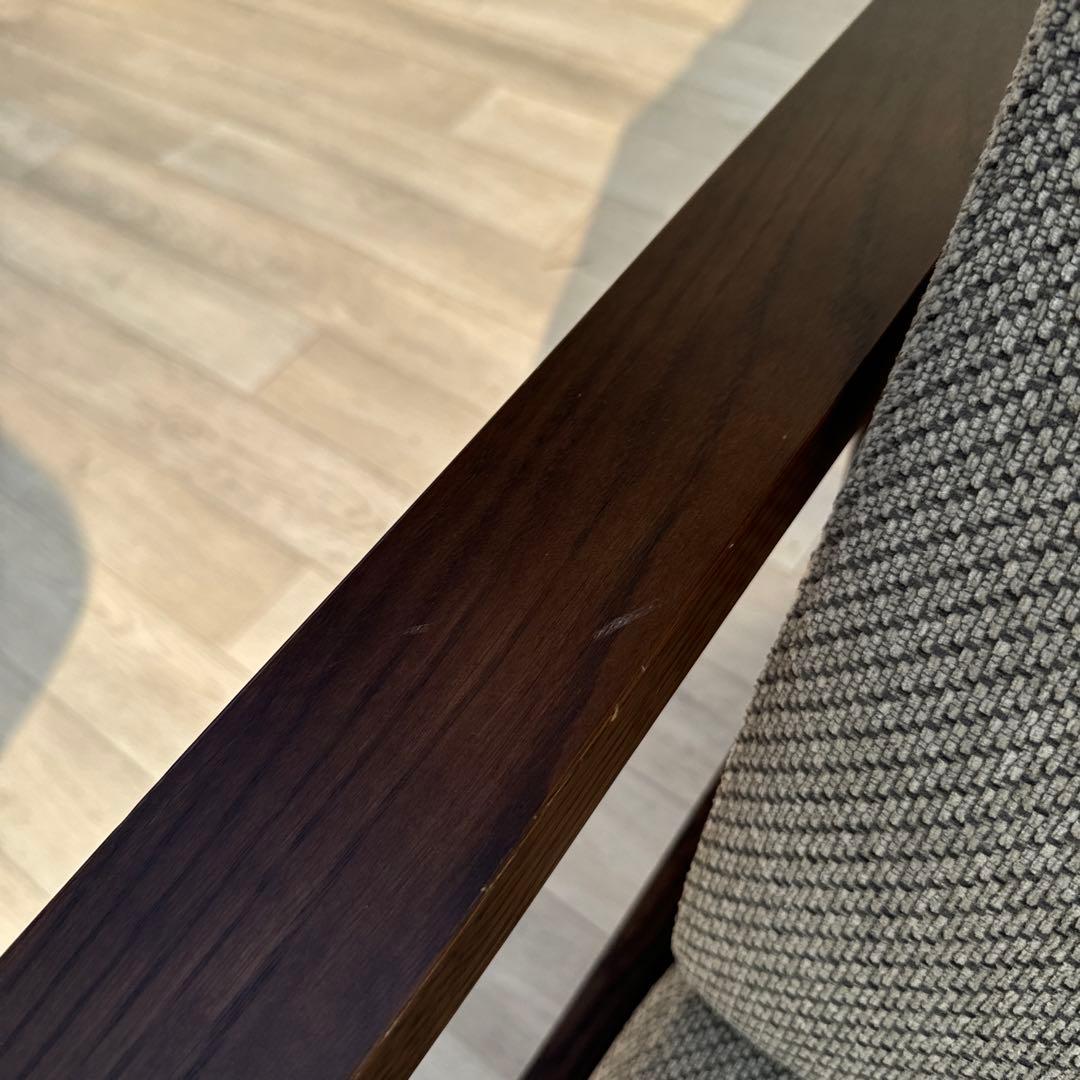 karimoku 現行品　リクライニングソファ　2人掛けソファ　オットマン付き