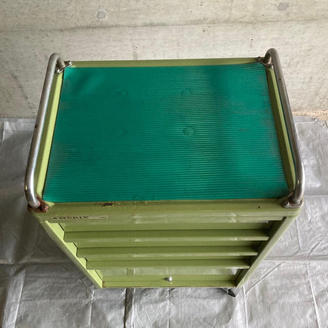 MERIX 濱田プレス工藝 ツールワゴン カート 工具入れ 引出し キャスター付