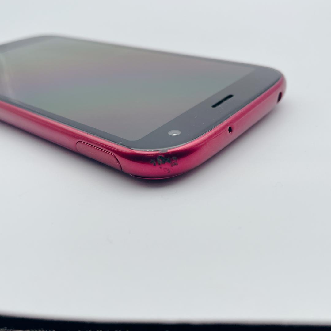 【極美品】富士通 らくらくスマートフォン F-52B レッド docomo