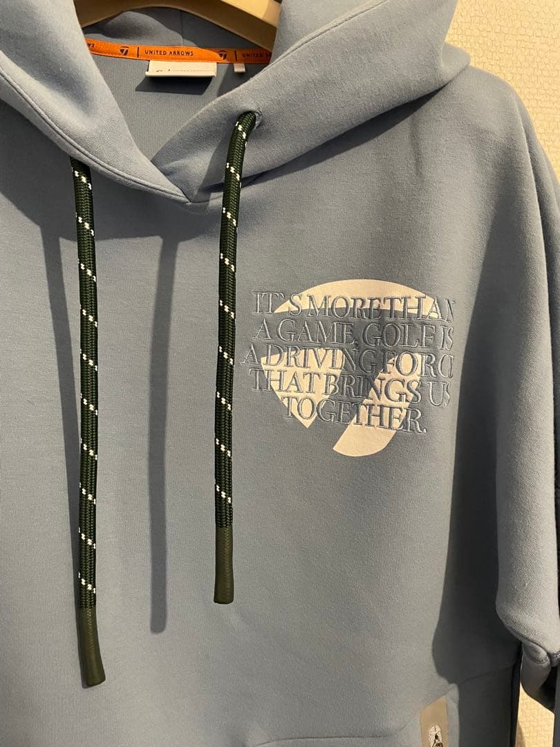 テーラーメイド×ユナイテッドアローズ フーディ M 水色 パーカー