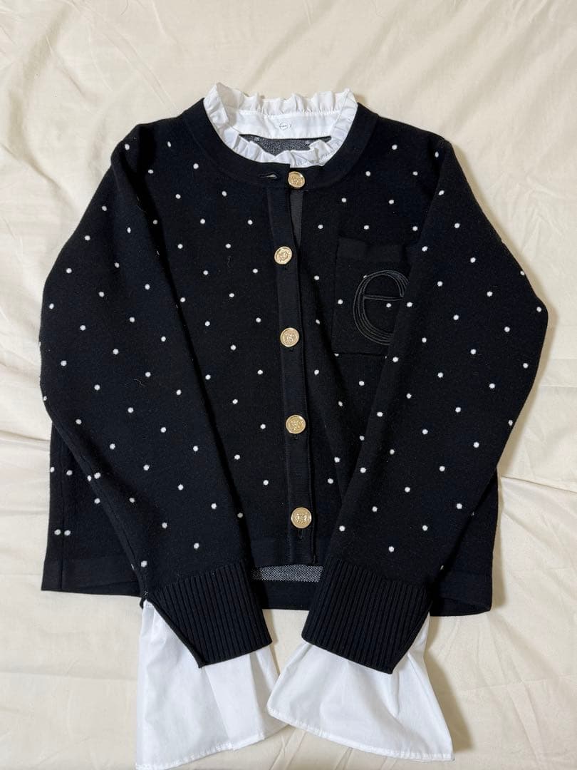 EIMY ISTOIRE Attached collar カーディガン