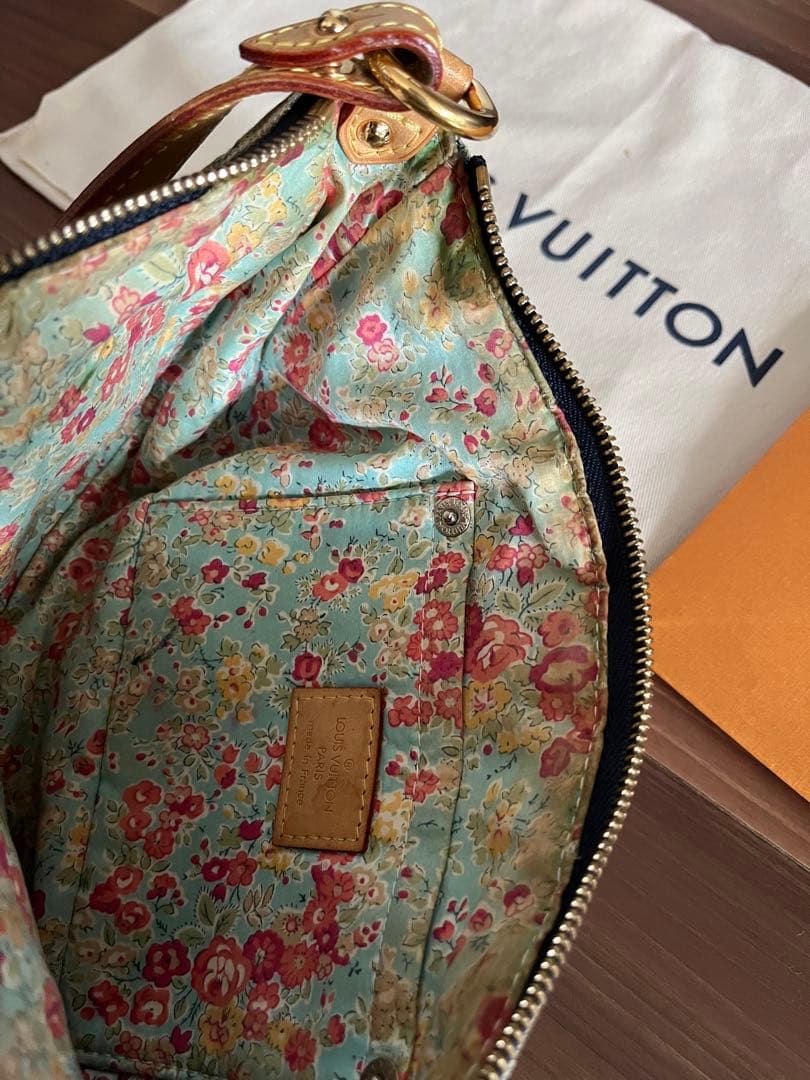 ルイヴィトン　パウチィ　デニム　バッグ