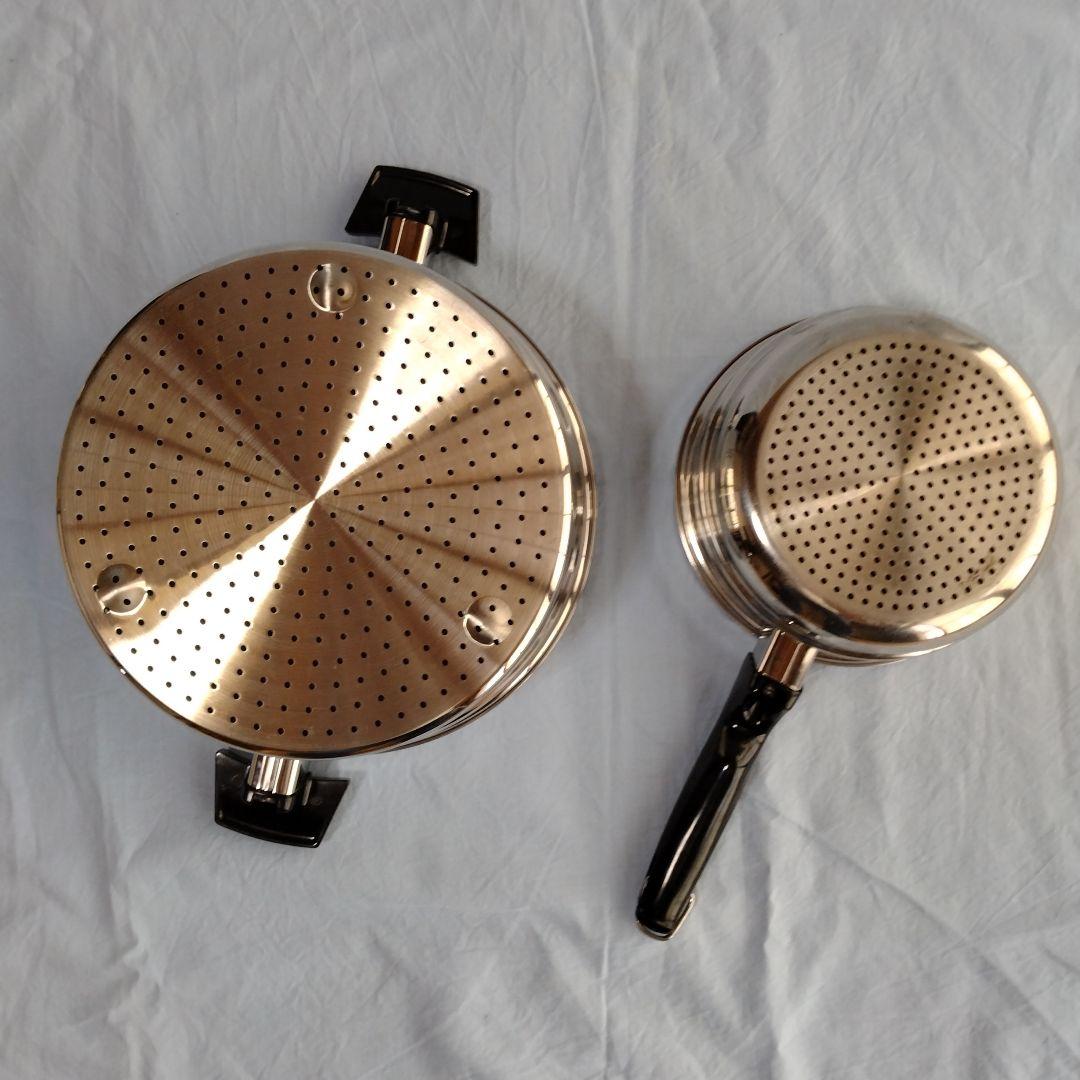 【ロイヤルクィーン】大スチーマー　セット＆ 小スチーマーセット 〈蒸し器〉