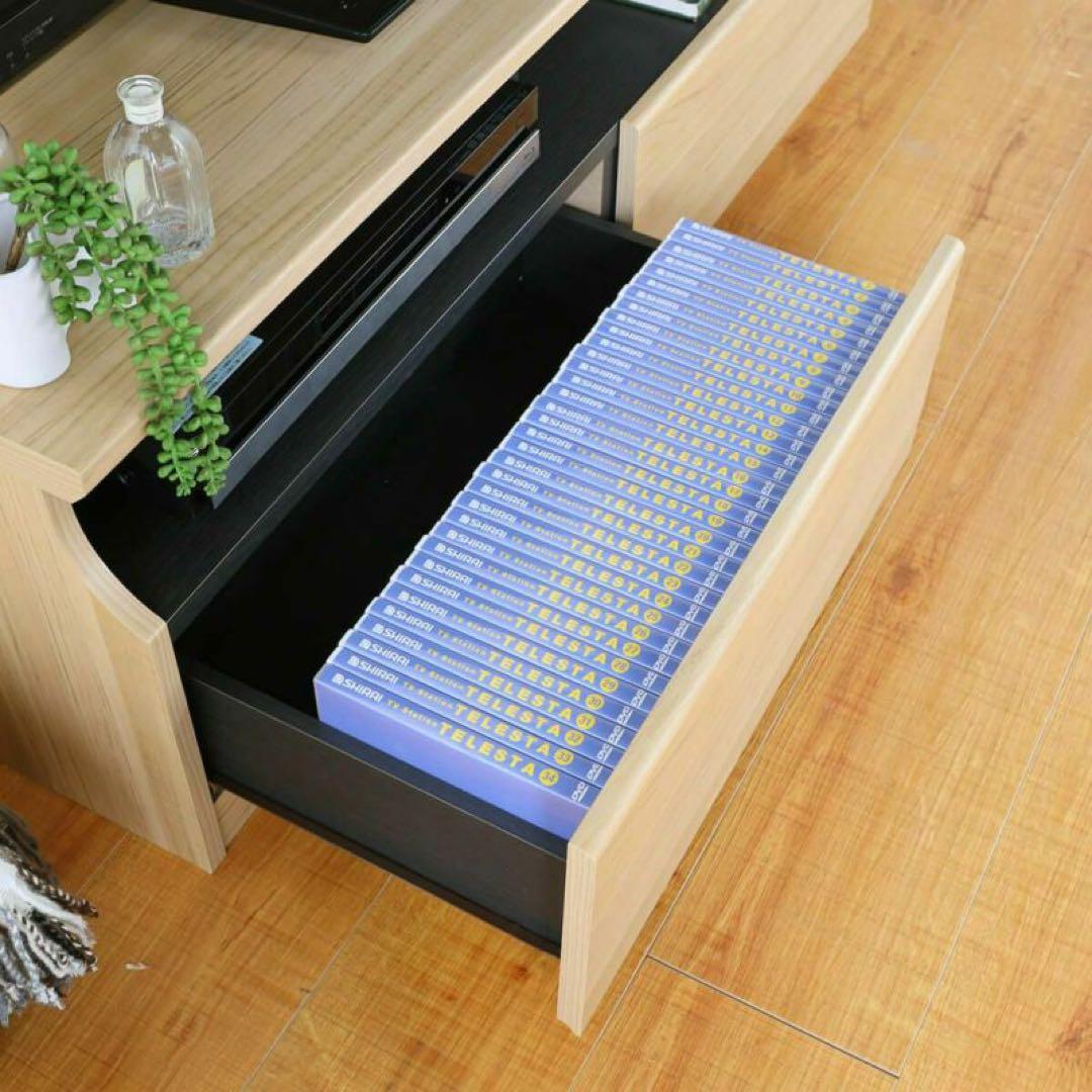 【1/31まで】テレビ台 幅178cm 高さ40cm ナチュラルブラウン