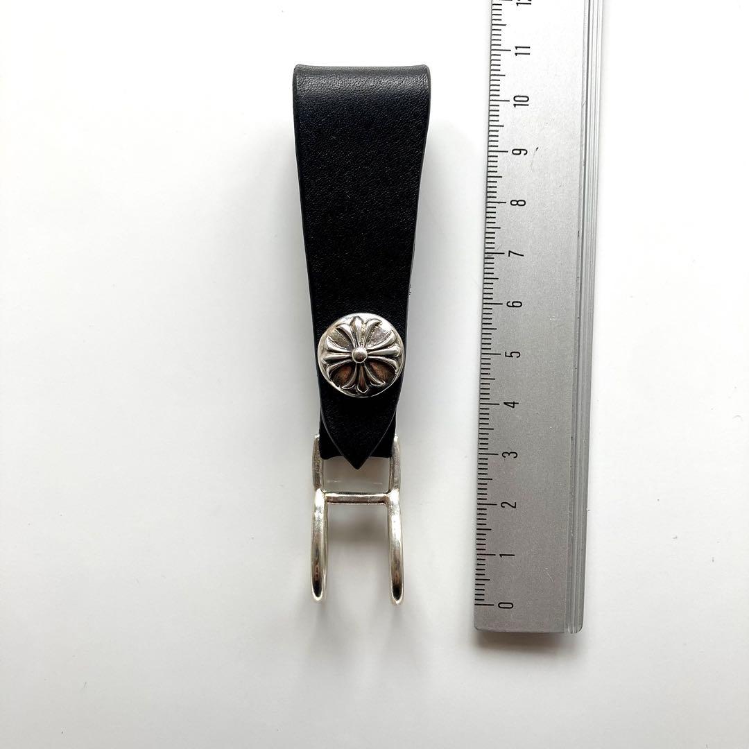 シルバー925 クロスボール レザーベルトループ BWL 新品 リンク部分メッキ