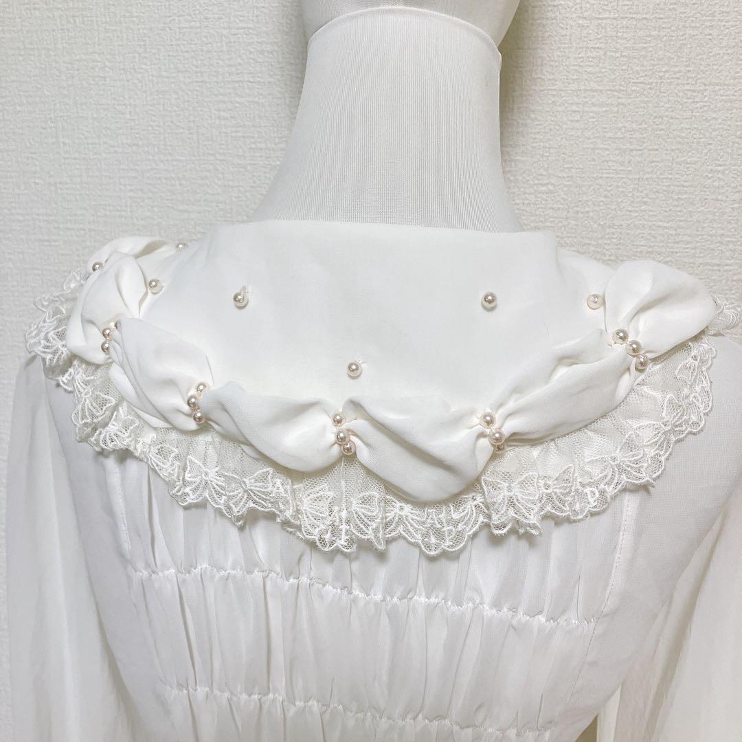 Angelic Pretty Sweet Creamブラウス　白