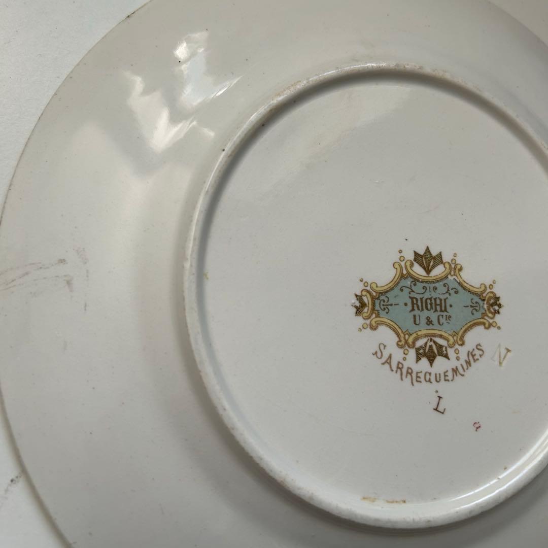 サルグミンヌ　リギ　デザートプレート　フランスアンティーク