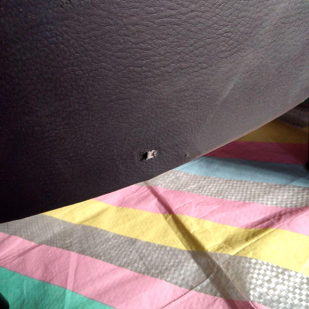 10 IKEA　合皮レザー　アームチェア　1人掛けソファ