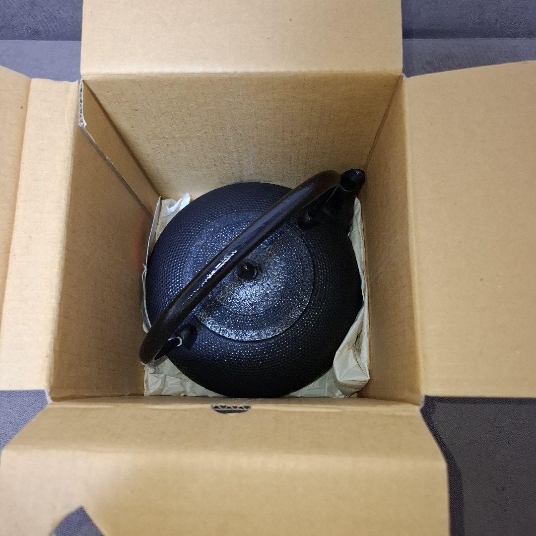 【未使用】南部鉄瓶 南部鉄器 1.7ℓ 運南堂 鍋元 平丸あられ　日本製