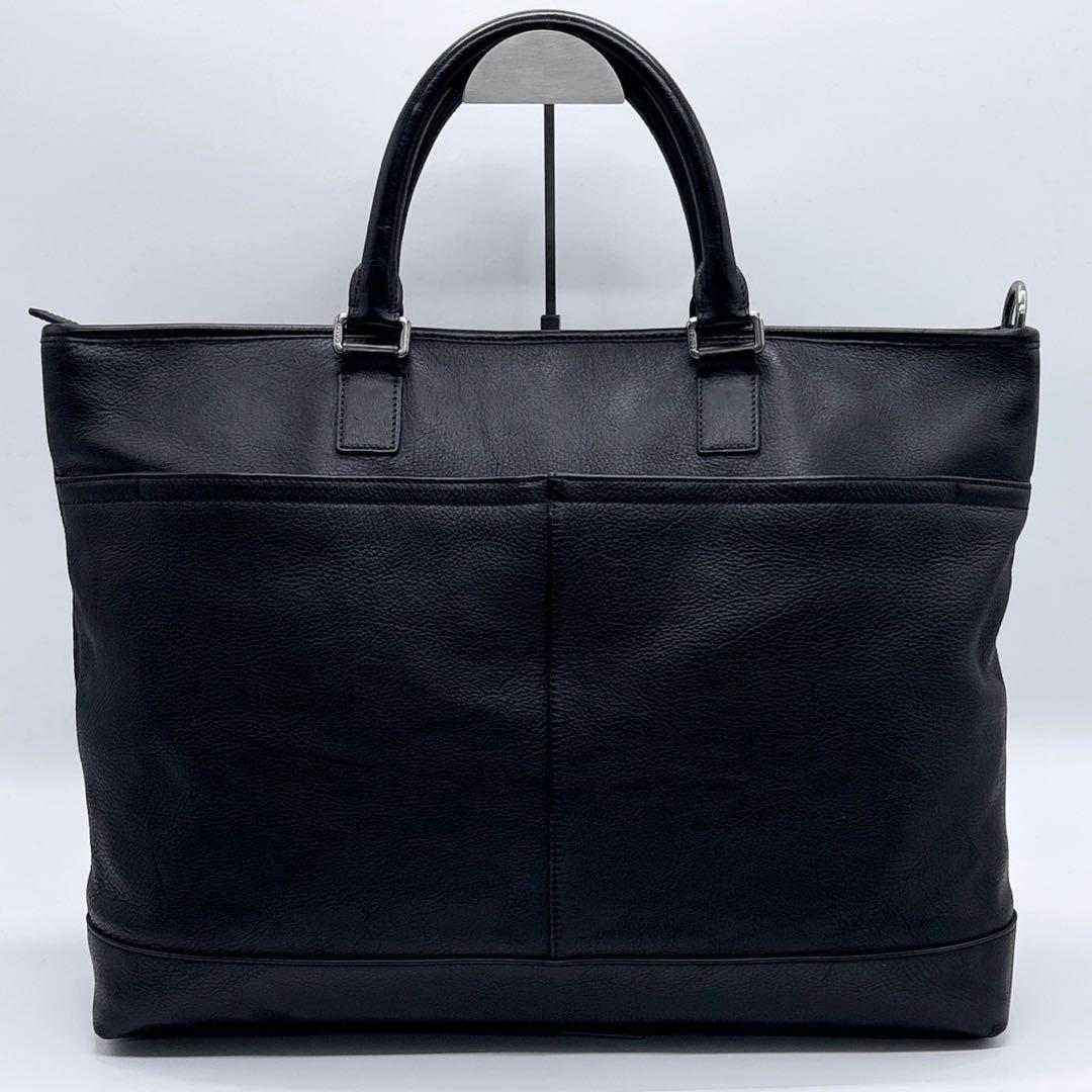 美品✨コーチ ビジネスバッグ 2way カムデン 本革 A4可 大容量 ブラック