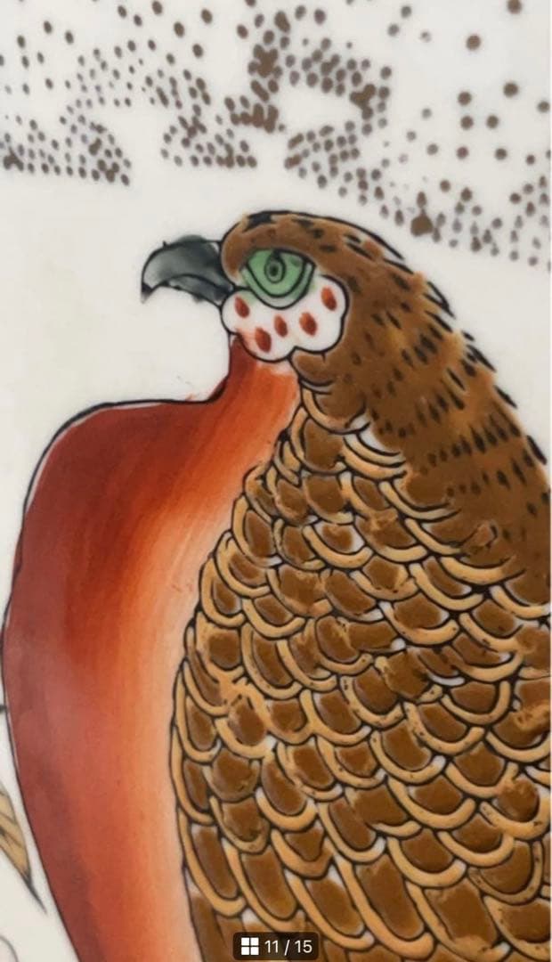 【セール】極上品　希少★飾壺 蓋付き壺 沈香壺 金襴極彩色 花鳥高さ約130cm