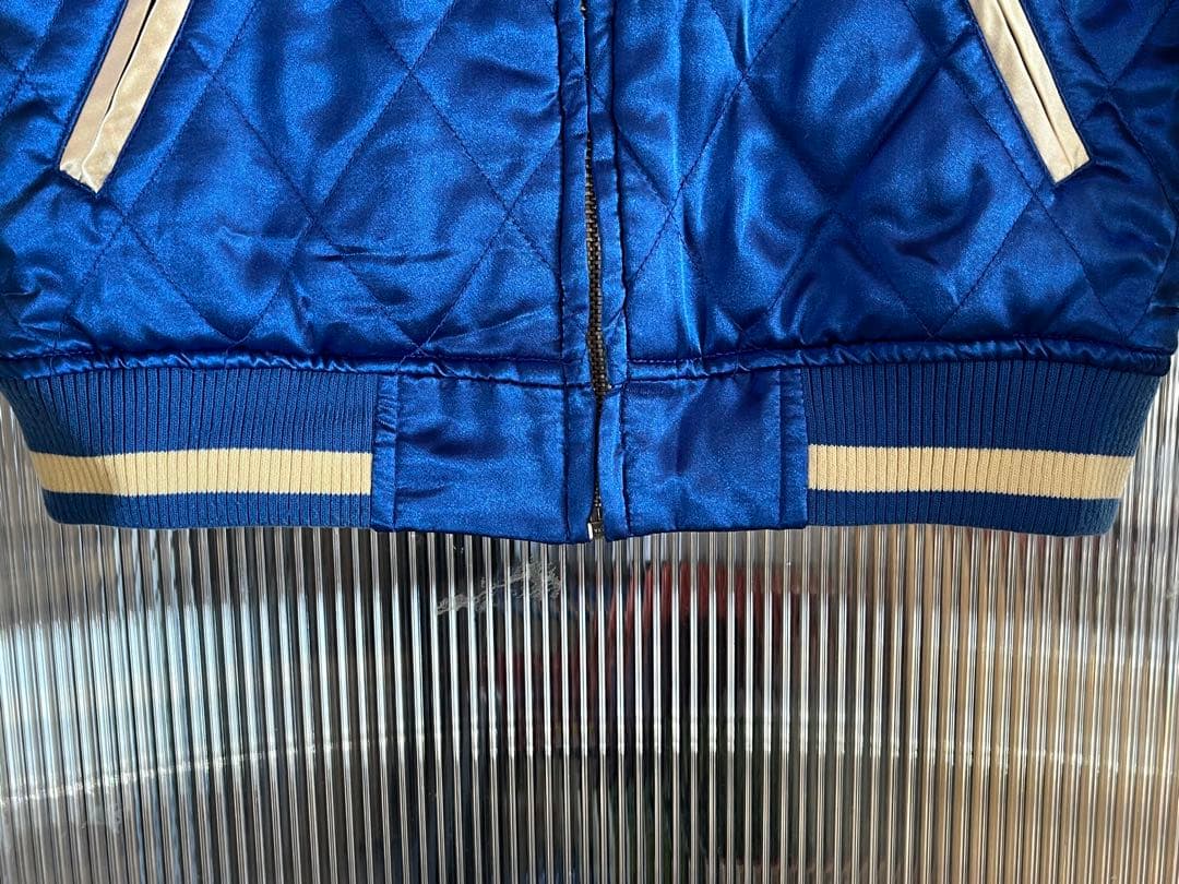 Disney ディズニー ドナルドダック スカジャン リバーシブル 刺繍 M