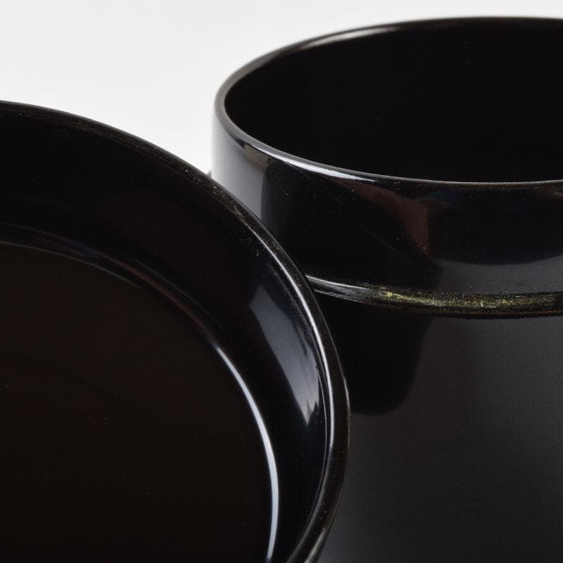 茶道具　蒔絵師　西村弘峰作　クリスマスツリー蒔絵　中棗　共箱　V　9062