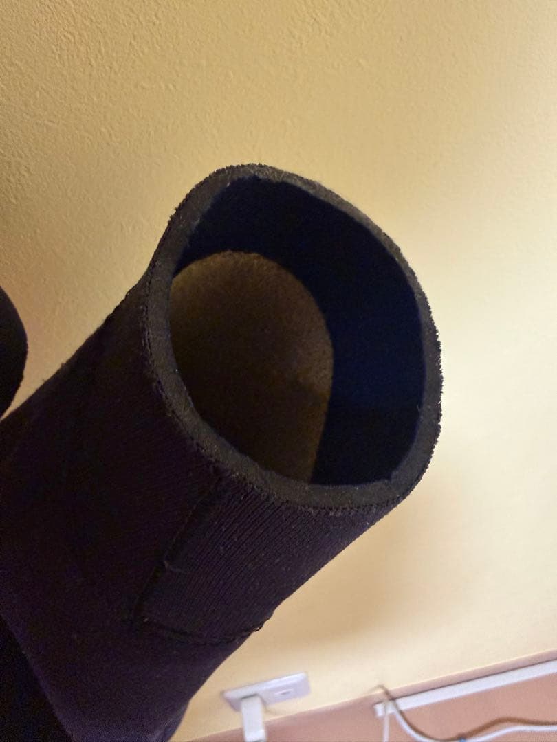 防寒☆AXXE☆生地柔らかHUMP裏起毛セミドライウェットスーツ5×3mm既成L