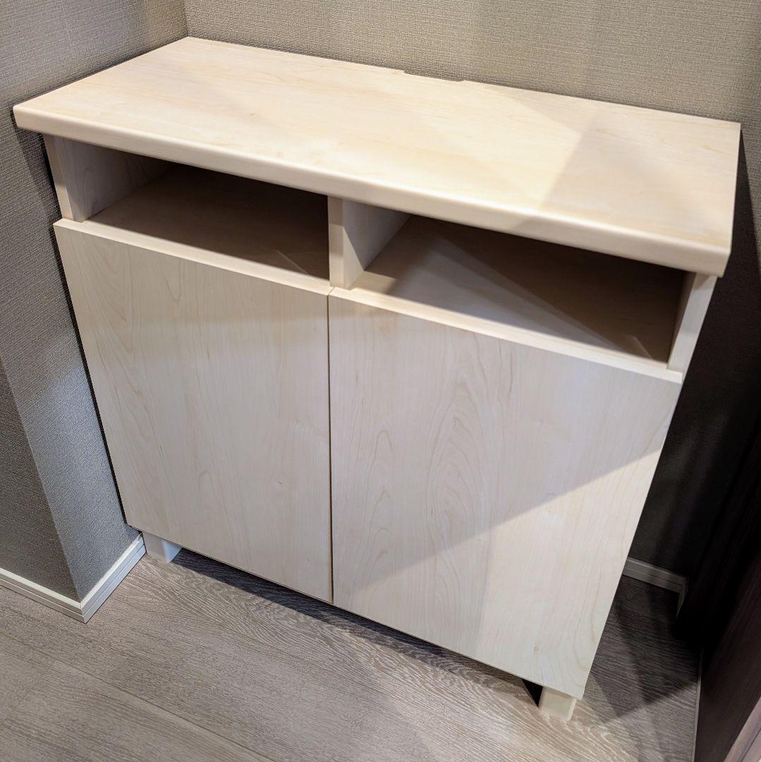 ［引き取り割引］LOWYA サイドボード キャビネット 幅74