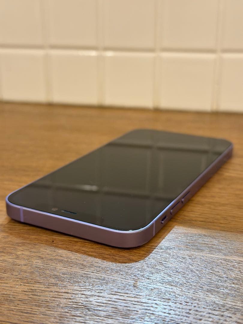 iPhone12 128GB⭐️パープル MAGsafeクリアケース付き/箱あり