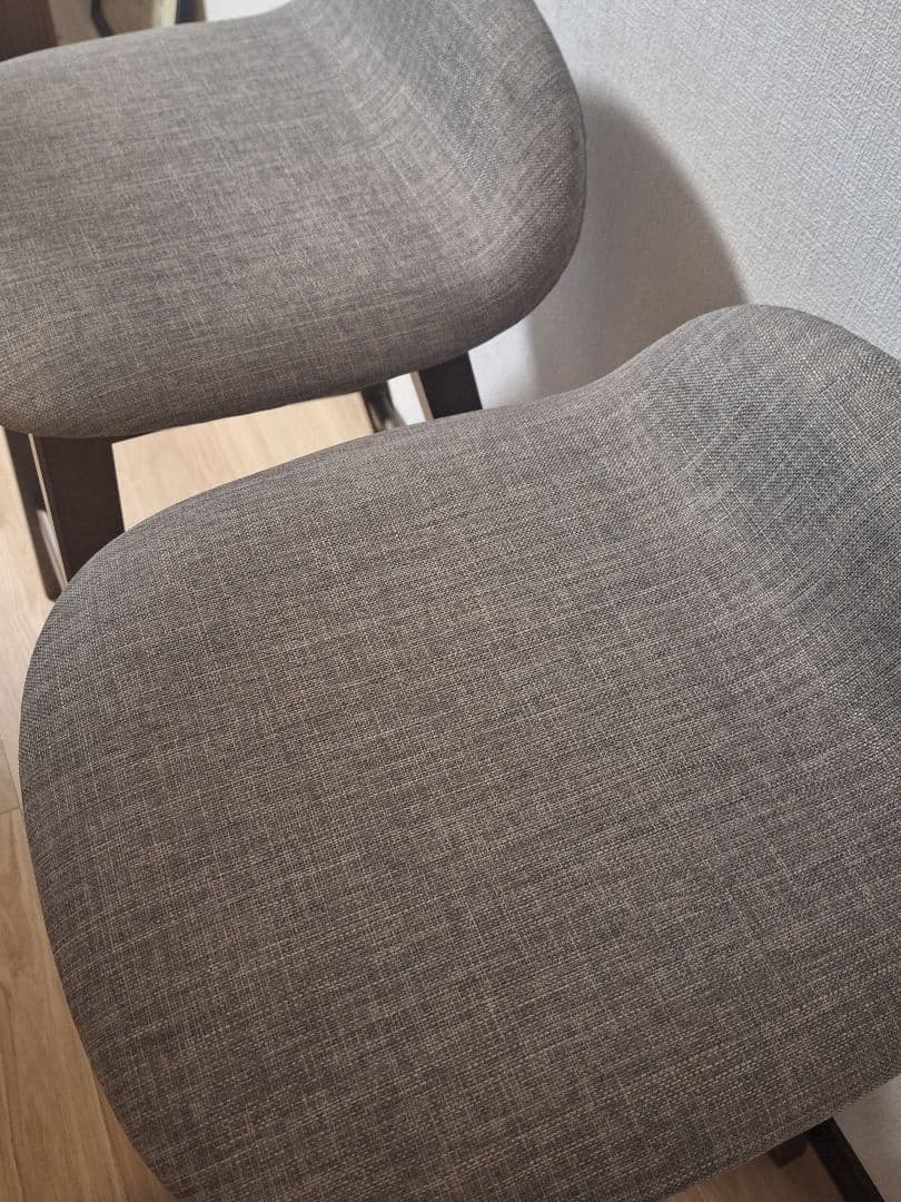 ニトリ天然木カウンターテーブル 120cm 椅子２脚セット