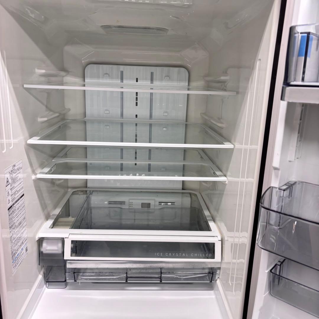 671 極美品　東芝　大型冷蔵庫　500L強　右開き　自動製氷　5ドア　ガラス