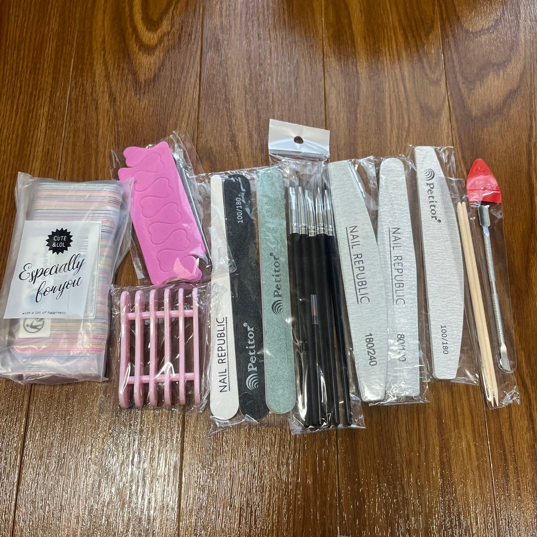 Petitior LED 48W ネイルランプとネイルアート用品セット