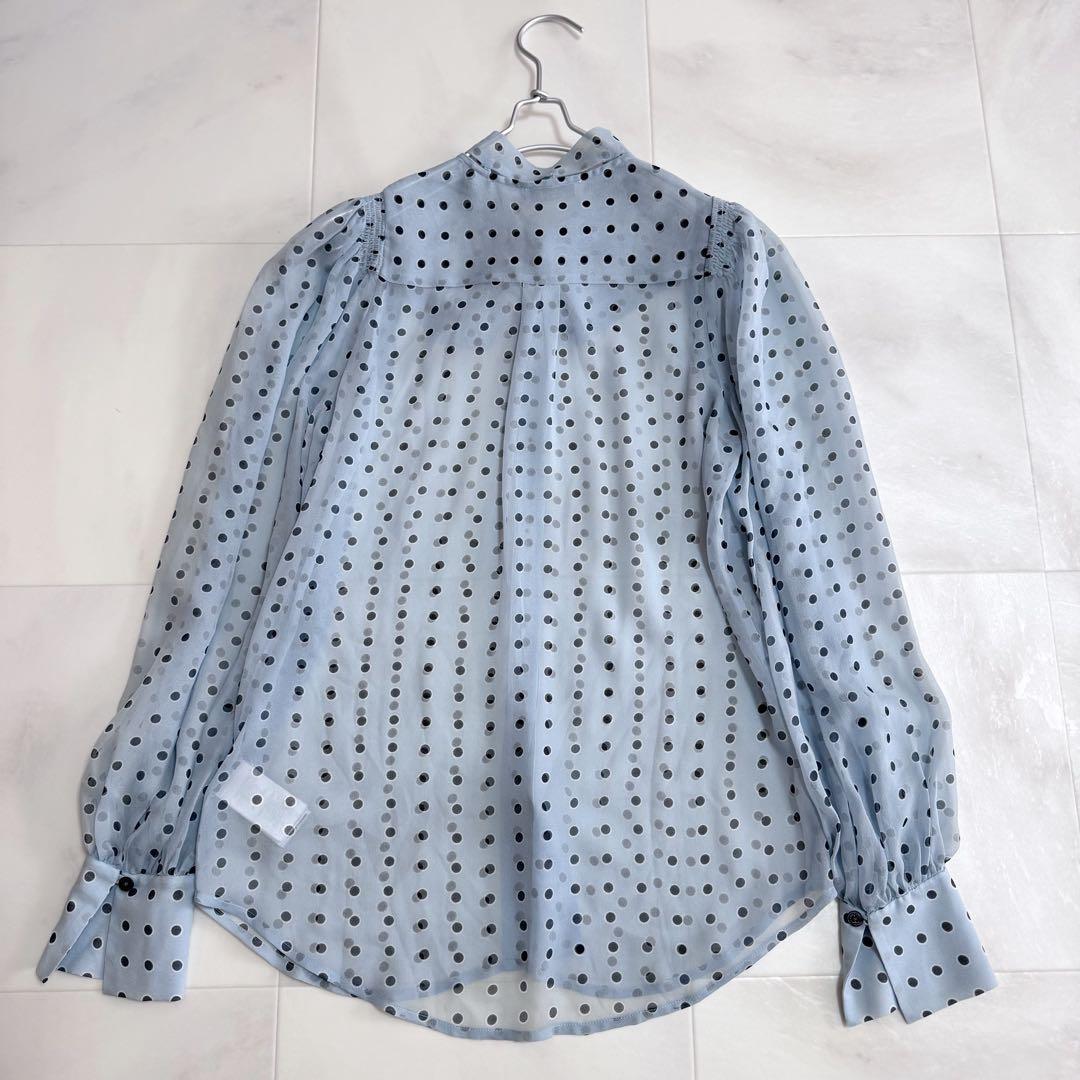 エキプモン Equipment シルク100%ボウタイブラウス XS