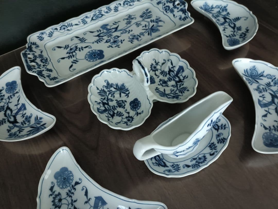 Blue Danube ブルーダニューブ 青い花柄 陶磁器 食器セット 8点