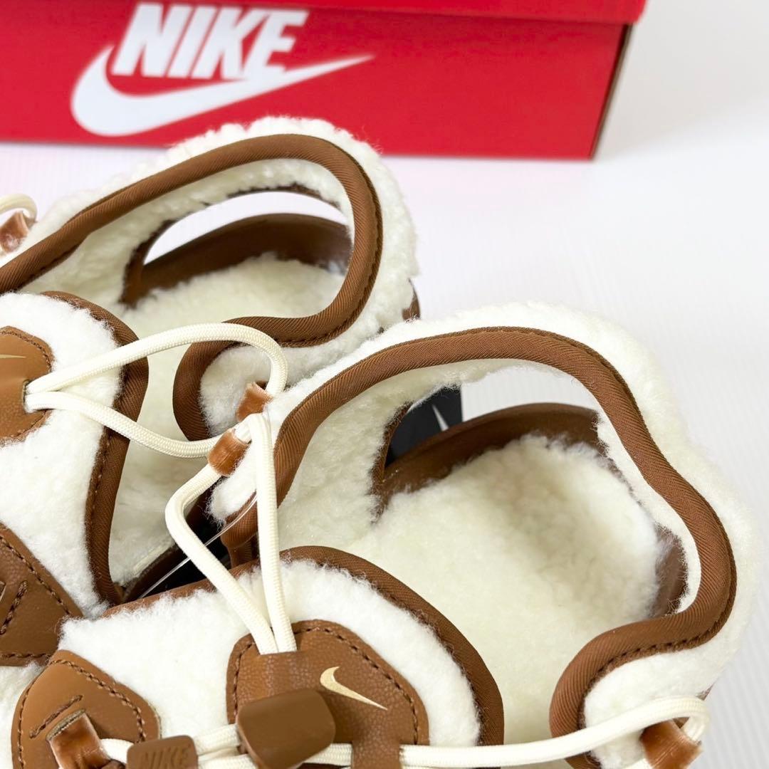 新品未使用　NIKE エアマックスココ　ファー　ボア　サンダル　25cm 茶