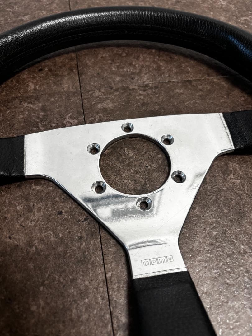 【希少】MOMO ステアリング ヴェローチェ ポリッシュ シルバー 90年12月